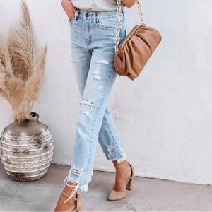 Vici size 26 distressed denim